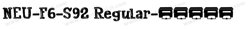 NEU-F6-S92 Regular字体转换